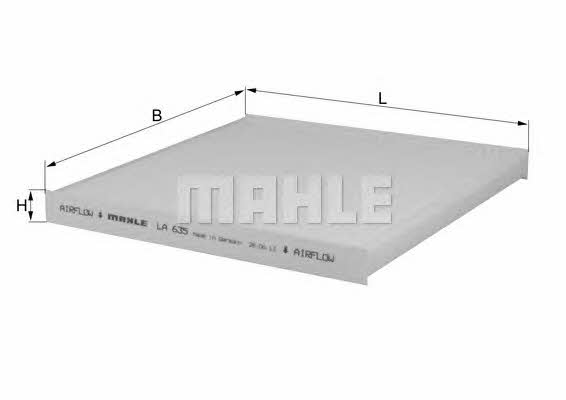Mahle/Knecht LA 635 Filter, interior air LA635: Buy near me in Poland at 2407.PL - Good price!