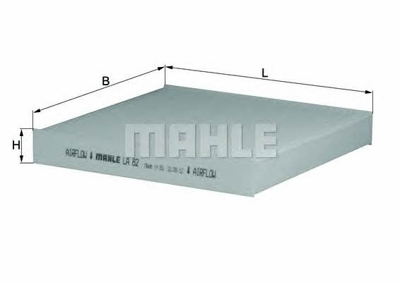 Mahle/Knecht LA 82 Filter, interior air LA82: Buy near me in Poland at 2407.PL - Good price!