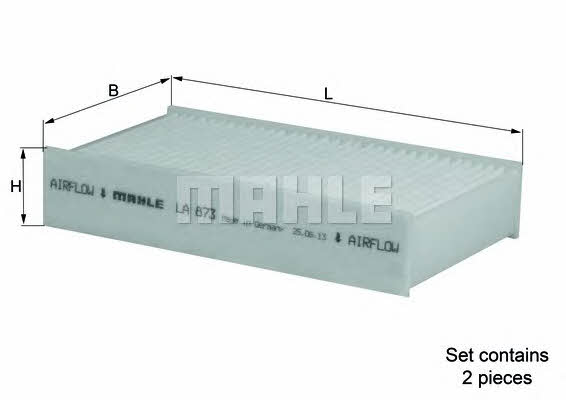 Mahle/Knecht LA 873/S Filter, interior air LA873S: Buy near me in Poland at 2407.PL - Good price!