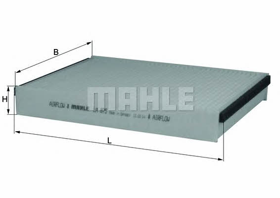 Mahle/Knecht LA 875 Filter, interior air LA875: Buy near me in Poland at 2407.PL - Good price!