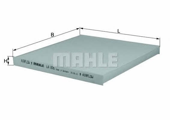 Mahle/Knecht LA 876 Filter, interior air LA876: Buy near me in Poland at 2407.PL - Good price!