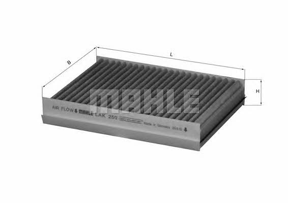 Mahle/Knecht LAK 250 Activated Carbon Cabin Filter LAK250: Buy near me in Poland at 2407.PL - Good price!