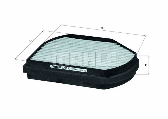 Mahle/Knecht LAK 37 Activated Carbon Cabin Filter LAK37: Buy near me in Poland at 2407.PL - Good price!