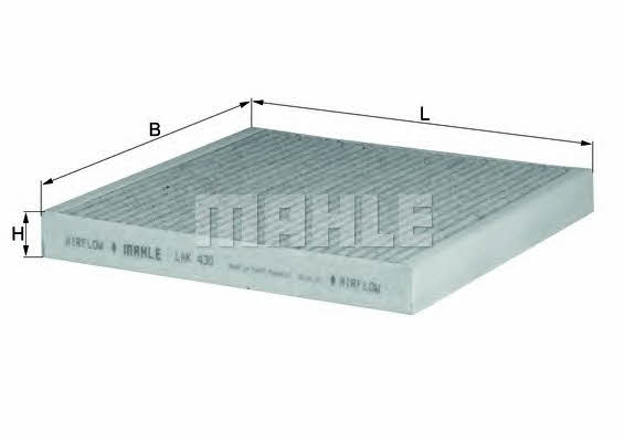 Mahle/Knecht LAK 430 Activated Carbon Cabin Filter LAK430: Buy near me in Poland at 2407.PL - Good price!