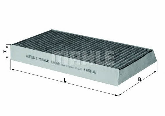Mahle/Knecht LAK 684 Activated Carbon Cabin Filter LAK684: Buy near me in Poland at 2407.PL - Good price!