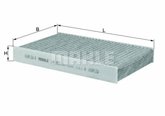 Mahle/Knecht LAK 852 Activated Carbon Cabin Filter LAK852: Buy near me in Poland at 2407.PL - Good price!