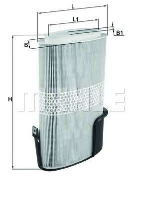 Mahle/Knecht LX 1009/6 Air filter LX10096: Buy near me in Poland at 2407.PL - Good price!