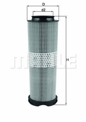 Mahle/Knecht LX 1020 Air filter LX1020: Buy near me in Poland at 2407.PL - Good price!