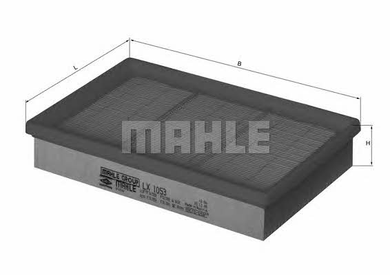 Mahle/Knecht LX 1053 Air filter LX1053: Buy near me in Poland at 2407.PL - Good price!