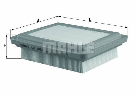 Mahle/Knecht LX 1061 Air filter LX1061: Buy near me in Poland at 2407.PL - Good price!