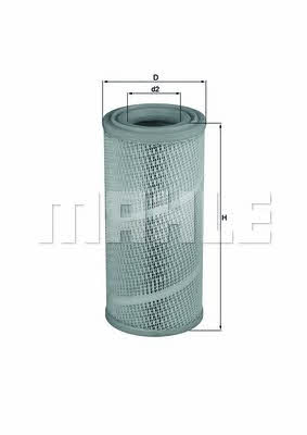Mahle/Knecht LX 1142 Air filter LX1142: Buy near me in Poland at 2407.PL - Good price!