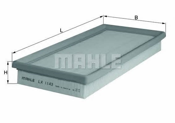 Mahle/Knecht LX 1143 Air filter LX1143: Buy near me in Poland at 2407.PL - Good price!