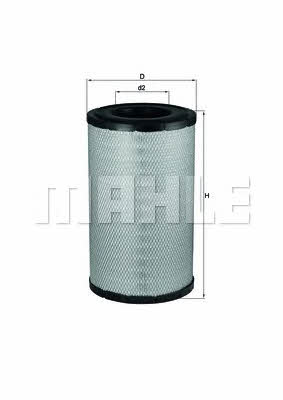 Mahle/Knecht LX 1243 Air filter LX1243: Buy near me in Poland at 2407.PL - Good price!