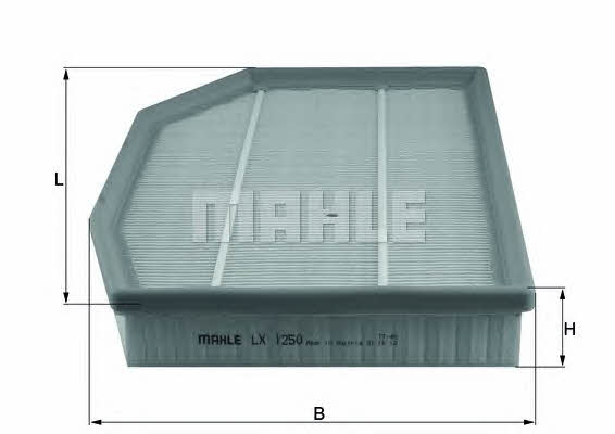 Mahle/Knecht LX 1250 Air filter LX1250: Buy near me in Poland at 2407.PL - Good price!