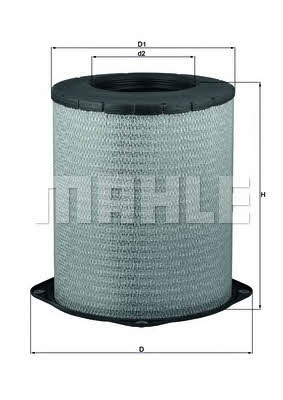 Mahle/Knecht LX 1280 Air filter LX1280: Buy near me in Poland at 2407.PL - Good price!