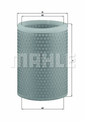 Mahle/Knecht LX 136 Air filter LX136: Buy near me in Poland at 2407.PL - Good price!