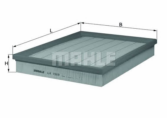 Mahle/Knecht LX 1503 Air filter LX1503: Buy near me in Poland at 2407.PL - Good price!