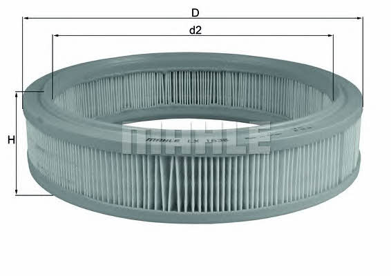 Mahle/Knecht LX 1638 Air filter LX1638: Buy near me in Poland at 2407.PL - Good price!