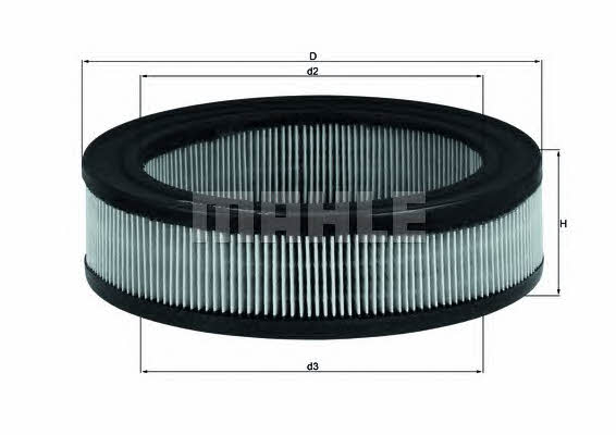 Mahle/Knecht LX 167 Air filter LX167: Buy near me in Poland at 2407.PL - Good price!