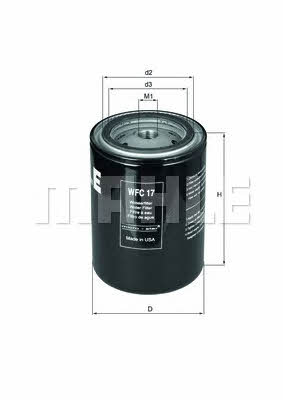 Mahle/Knecht WFC 17 Cooling liquid filter WFC17: Buy near me in Poland at 2407.PL - Good price!