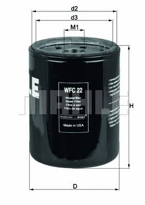 Mahle/Knecht WFC 22 Фильтр охлаждающей жидкости WFC22: Отличная цена - Купить в Польше на 2407.PL!