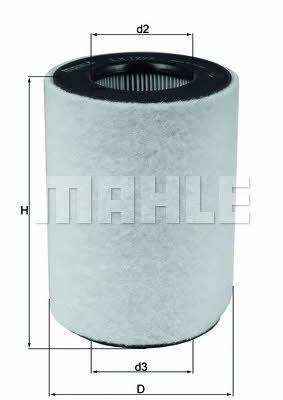 Mahle/Knecht LX 1792 Air filter LX1792: Buy near me in Poland at 2407.PL - Good price!