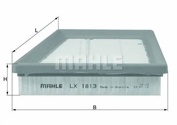 Mahle/Knecht LX 1813 Air filter LX1813: Buy near me in Poland at 2407.PL - Good price!