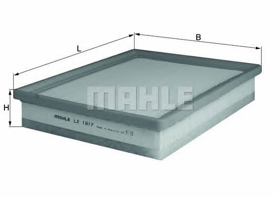 Mahle/Knecht LX 1817 Air filter LX1817: Buy near me at 2407.PL in Poland at an Affordable price!