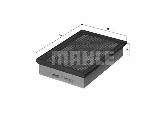 Mahle/Knecht LX 2047 Air filter LX2047: Buy near me at 2407.PL in Poland at an Affordable price!