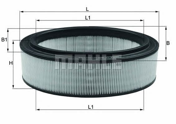 Mahle/Knecht LX 2844 Air filter LX2844: Buy near me in Poland at 2407.PL - Good price!