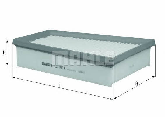 Mahle/Knecht LX 3014 Air filter LX3014: Buy near me in Poland at 2407.PL - Good price!