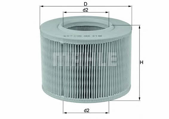 Mahle/Knecht LX 330 Air filter LX330: Buy near me in Poland at 2407.PL - Good price!
