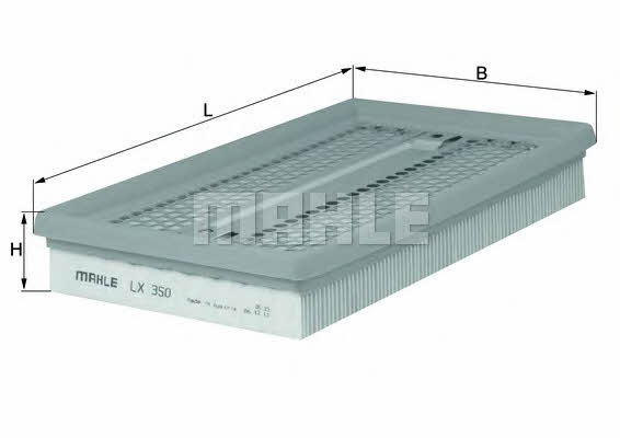Mahle/Knecht LX 350 Air filter LX350: Buy near me in Poland at 2407.PL - Good price!