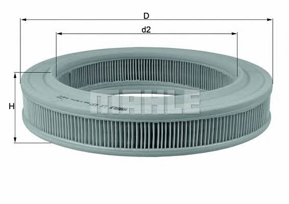 Mahle/Knecht LX 431 Air filter LX431: Buy near me at 2407.PL in Poland at an Affordable price!
