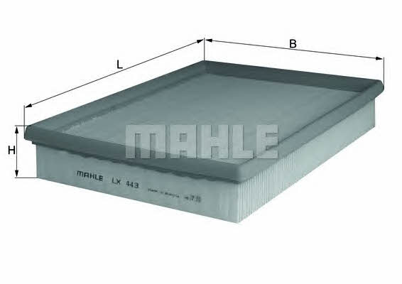 Mahle/Knecht LX 443 Air filter LX443: Buy near me in Poland at 2407.PL - Good price!
