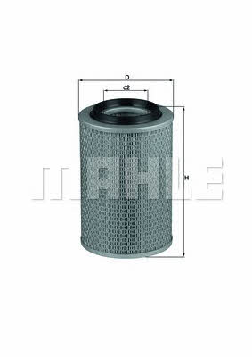 Mahle/Knecht LX 46 Air filter LX46: Buy near me in Poland at 2407.PL - Good price!