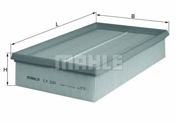 Mahle/Knecht LX 526 Air filter LX526: Buy near me in Poland at 2407.PL - Good price!