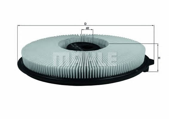 Mahle/Knecht LX 544 Air filter LX544: Buy near me in Poland at 2407.PL - Good price!