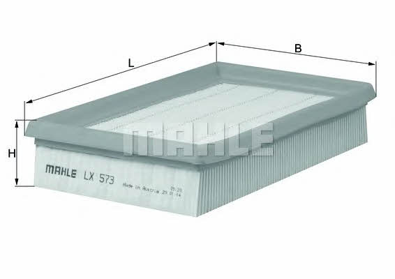 Mahle/Knecht LX 573 Air filter LX573: Buy near me in Poland at 2407.PL - Good price!