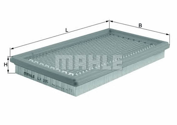 Filtr powietrza Mahle&#x2F;Knecht LX 595