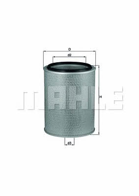Mahle/Knecht LX 631 Air filter LX631: Buy near me in Poland at 2407.PL - Good price!