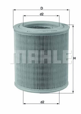 Mahle/Knecht LX 706 Air filter LX706: Buy near me at 2407.PL in Poland at an Affordable price!