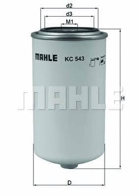 Mahle/Knecht KC 543 Fuel filter KC543: Buy near me in Poland at 2407.PL - Good price!