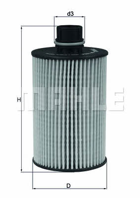 Mahle/Knecht OX 1034D Oil Filter OX1034D: Buy near me in Poland at 2407.PL - Good price!