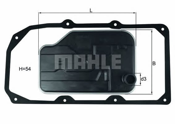 Mahle/Knecht HX 124D Automatic transmission filter HX124D: Buy near me in Poland at 2407.PL - Good price!
