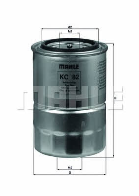 Mahle/Knecht KC 82D Fuel filter KC82D: Buy near me in Poland at 2407.PL - Good price!