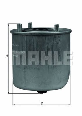 Mahle/Knecht KL 780 Топливный фильтр KL780: Отличная цена - Купить в Польше на 2407.PL!