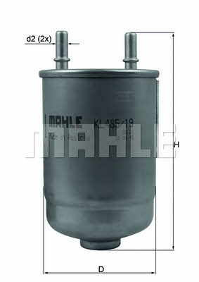 Mahle/Knecht KL 485/19D Fuel filter KL48519D: Buy near me in Poland at 2407.PL - Good price!