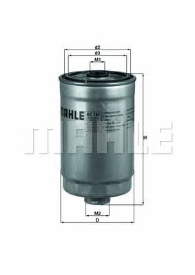 Mahle/Knecht KC 181 Fuel filter KC181: Buy near me in Poland at 2407.PL - Good price!