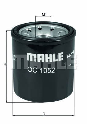 Mahle/Knecht OC 1052 Oil Filter OC1052: Buy near me in Poland at 2407.PL - Good price!